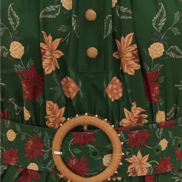 FARM Rio Orange Ruffled Tiered Maxi Dress - Picture 4 of 4